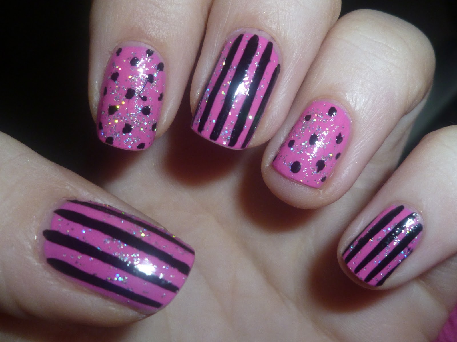Beautiful Pink Nail Art